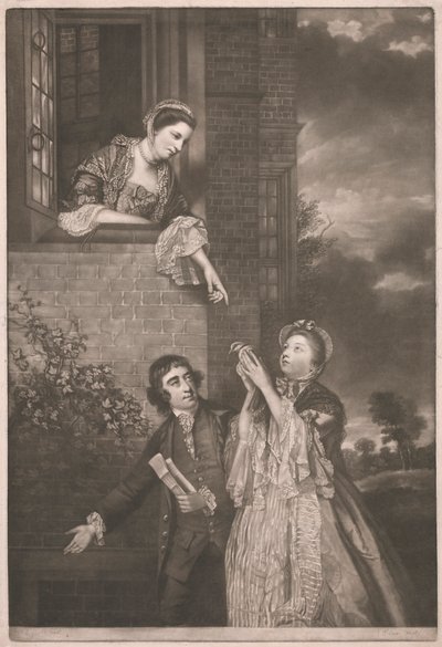 Charles James Fox, Leydi Sarah Lenox ve Leydi Susan Strangways ile by James Watson