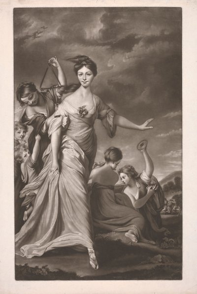 Mary Hale (kızlık soyadı Chaloner) 'L'Allegro'da Euphrosyne rolünde by James Watson