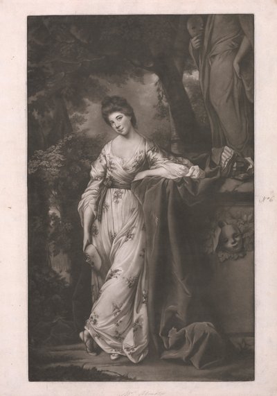 Bayan Abington 'Comic Muse' olarak by James Watson