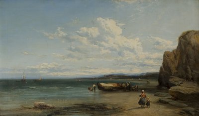 Teknelerle Sahil Manzarası, 1863 by James Webb