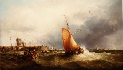 Hollandalı Balıkçı Gemisi ve Diğer Nakliye by James Webb