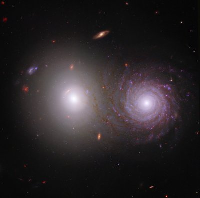 Etkileşen Gökadalar VV 191 (Webb ve Hubble Birleşik Görüntüsü) by James Webb Space Telescope (NASA)