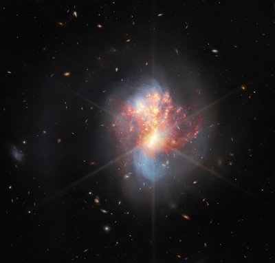 Birleşen Galaksi Çifti by James Webb Space Telescope (NASA)