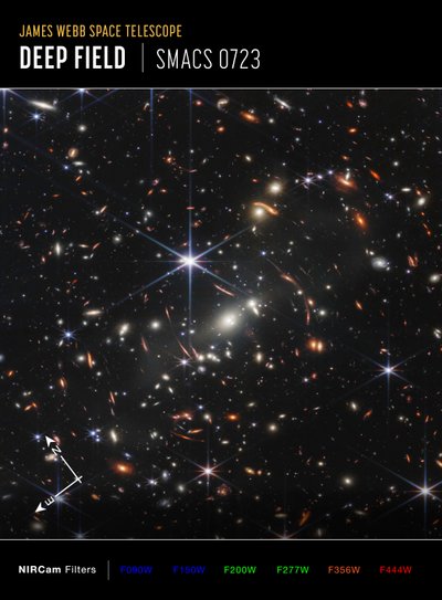 Webbs İlk Derin Alanı (NIRCam Pusula Görüntüsü) by James Webb Space Telescope (NASA)