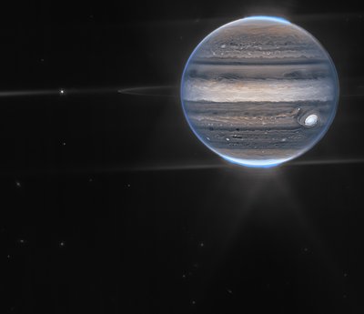Webb'in Jüpiter Görüntüleri Aurora'ları, Hazes'i Sergiliyor by James Webb Space Telescope (NASA)