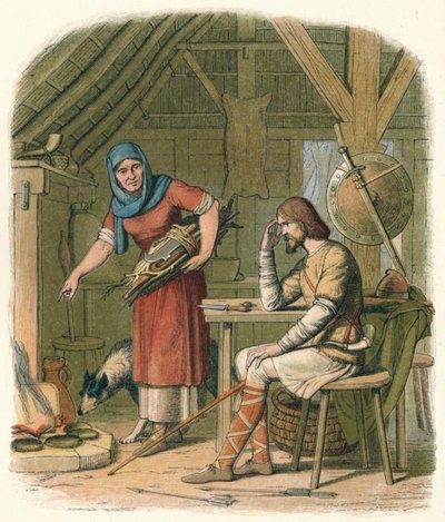 Alfred, çoban kulübesindeki kulübede, c878 1864 by James William Edmund Doyle