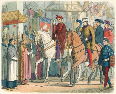 Charles ve Henry din adamları tarafından karşılandı, 1420 1864 by James William Edmund Doyle