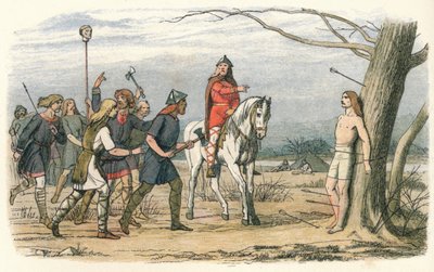 Doğu Anglia Kralı Edmund, Danimarkalılar tarafından öldürüldü, 9. Yüzyıl 1864 by James William Edmund Doyle