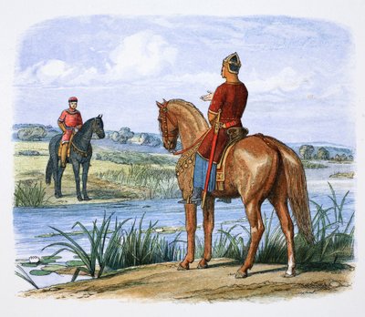 Anjou Henry ve Stephen Thames karşısında, 1153 1864 by James William Edmund Doyle