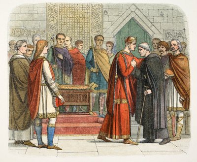Kral William I, İngiliz liderlere mahkeme öder, c1066 1864 by James William Edmund Doyle