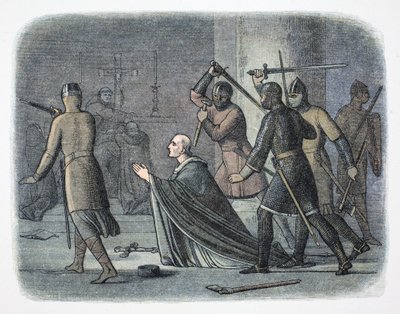 Thomas Becket Cinayeti, Canterbury Katedrali, Kent, 1170 1864. by James William Edmund Doyle