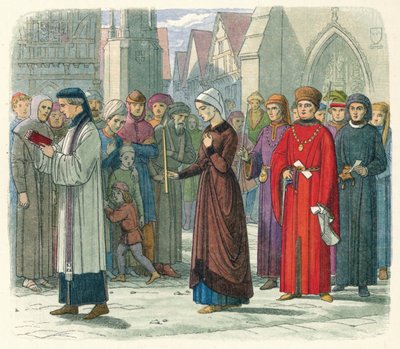 Gloucester Düşesi kefaretini öder, 1441 1864 by James William Edmund Doyle