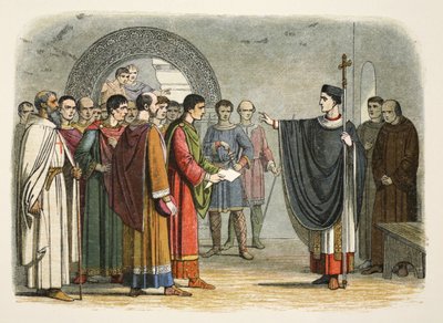 Thomas Becket, Leicester Kontunun kendisine ceza vermesini yasakladı by James William Edmund Doyle
