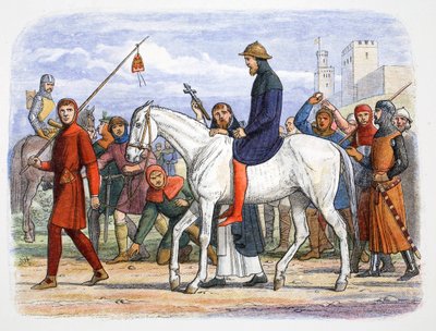 Lancaster Kontu Thomas, idama götürülüyor, Pontefract, Yorkshire, 1322 1864 by James William Edmund Doyle