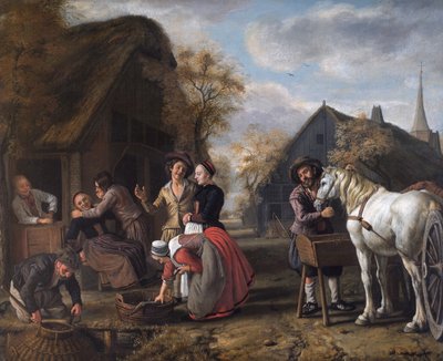 Bir Köy Manzarası by Jan (1620 76) Victors