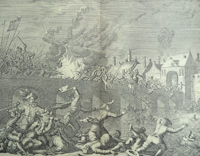 Hollanda'nın Maastricht kenti Parma Prensi tarafından görevden alındı by Jan (after) Luyken