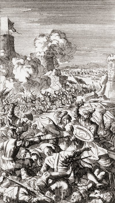 Osmanlılar tarafından Lefkoşa, Kıbrıs, Kuşatması by Jan (after) Luyken