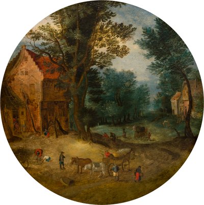 Flaman manzarası, c.1588-1625 (panelde yağlı boya) by Jan (follower of) Brueghel