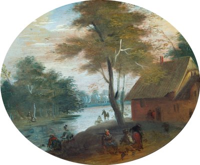 nehir sahnesi by Jan (follower of) Brueghel