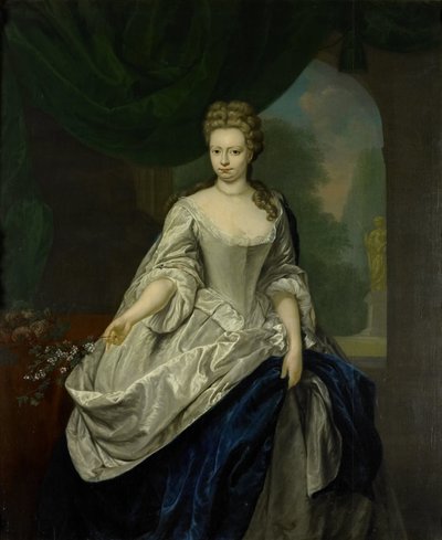Louise Christina Gezisinin Portresi by Jan Abel Wassenbergh