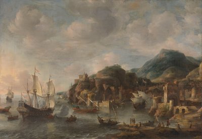 Yabancı Limandaki Hollanda Gemileri by Jan Abrahamsz. Beerstraten