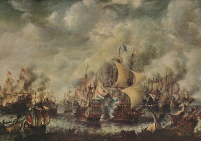 İngilizler ve Hollandalılar Arasında Deniz Kavgası Ter Heyde, Ağustos, 1653, 1914. by Jan Abrahamsz. Beerstraten
