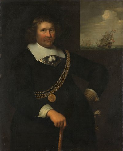 Jan Cornelisz Meppel, Hollanda ve Batı-Friesland Teğmen-Amiral portresi by Jan Albertsz. Rotius