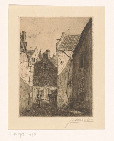 Avlu by Jan Antonius van Schooten (signed by artist)