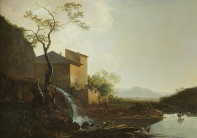 Su değirmeni ile manzara by Jan Asselyn