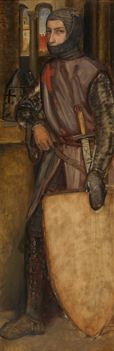 Godfrey of Bouillon (panel üzerine yağ) by Jan August Hendrik Baron Leys