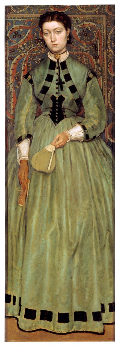Ressamın kızı Lucie Leys by Jan August Hendrik Baron Leys