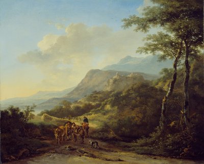 Gezginlerle İtalyan Manzarası by Jan Both