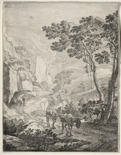 İki Katır. Ancona yakınlarındaki Rocca Aquatico by Jan Both