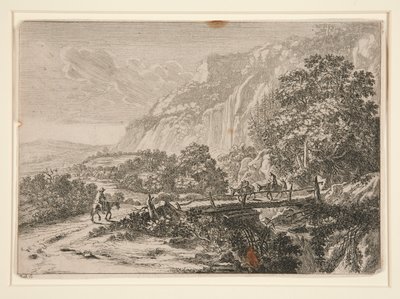 Ahşap köprü. Tivoli Yakın Sulmona. by Jan Both