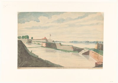 Cochin yakınlarındaki Krananoor Kalesi by Jan Brandes (signed by artist)