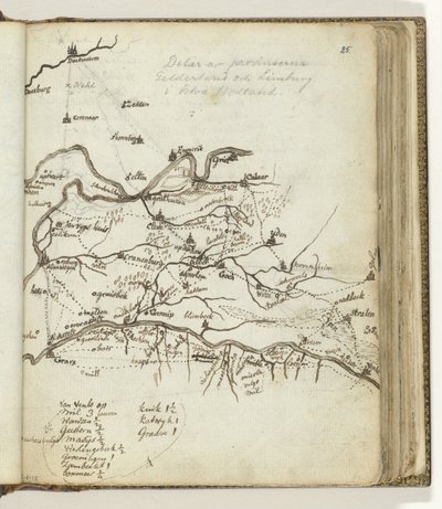 Doetinchem ve Venlo arasındaki bölgenin haritası by Jan Brandes