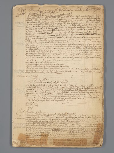 Taslak mektup kitabı Jan Brandes (1743-1808), 1787-1790. by Jan Brandes