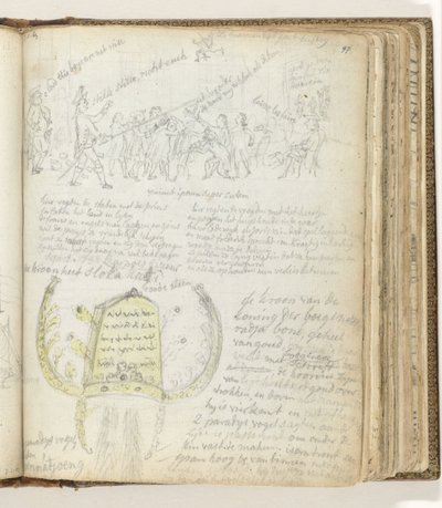 Siyasi alegori; Buginese kralının tacı by Jan Brandes