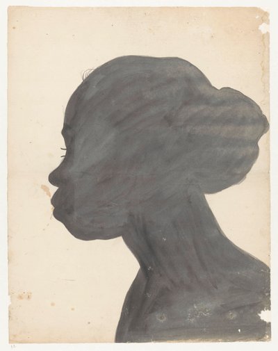 Silhouetportret van Flora by Jan Brandes