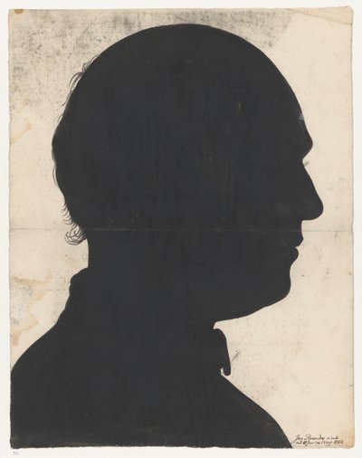 Silhouetportret van Jan Brandes by Jan Brandes