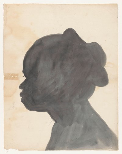Silhouetportret van Sara by Jan Brandes