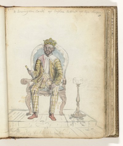 Kandy Kralı Sri Rajadi Raja Sinha by Jan Brandes