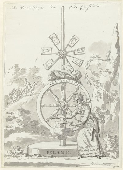 Eski anayasanın yıkılması Eski Anayasanın İmhası (nesne üzerindeki başlık) by Jan Bulthuis