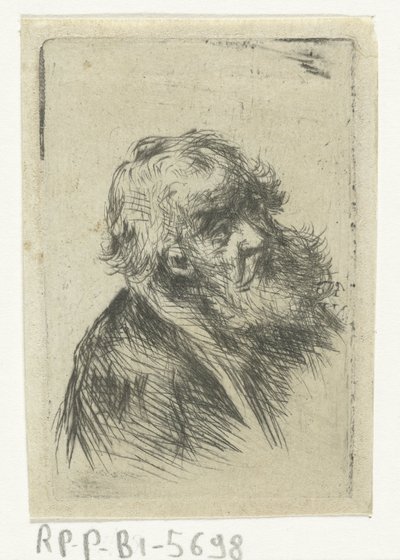 Sakallı yaşlı adam by Jan Chalon