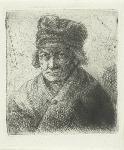 şapkalı yaşlı adam by Jan Chalon