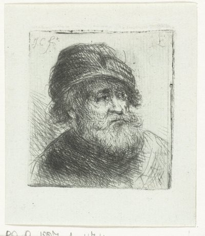 türbanlı yaşlı adam by Jan Chalon