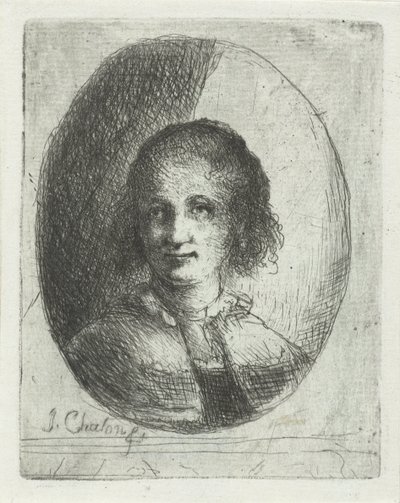 Portret van Christina Chalon by Jan Chalon