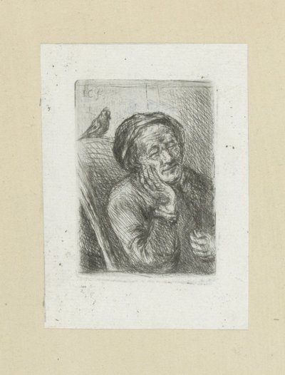 Slapende oude adam bir araya geldi vogel Komplet Gravür Çalışması, John Chalon / Oeuvre Complette des Eaux Fortes par Jean Chalon (seri başlığı) by Jan Chalon