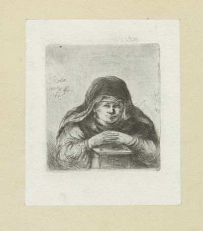Kadın bir sobanın üzerinde Komple Gravür Çalışması, John Chalon / Oeuvre Complette des Eaux Fortes, Jean Chalon (seri başlığı) by Jan Chalon