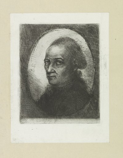 Zelfportret van Jan Chalon Komplet Gravür Çalışması, John Chalon / Oeuvre Complette des Eaux Fortes par Jean Chalon (seri başlığı) by Jan Chalon